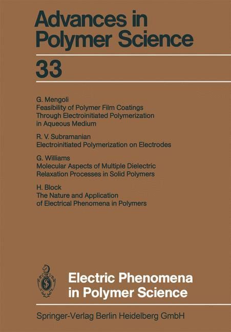 Produktbild: Electric Phenomena in Polymer Science