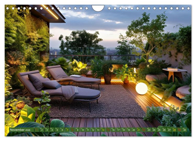 Produktbild: Nature Feeling - Urban Jungle (Wall Calendar 2026 DIN A4 landscape), CALVENDO 12 Month Wall Calendar