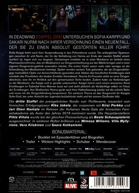 Produktbild: Deadwind - Staffel 3 (alle 8 Folgen) (Fernsehjuwelen) [2 DVDs]