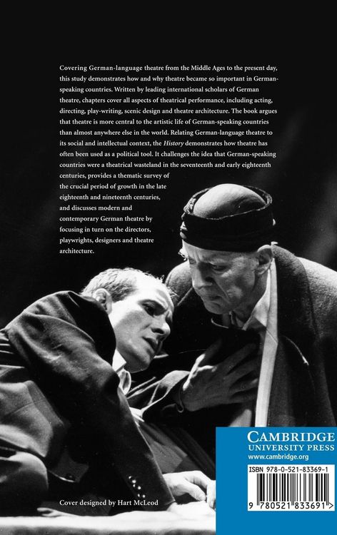 Produktbild: A History of German Theatre