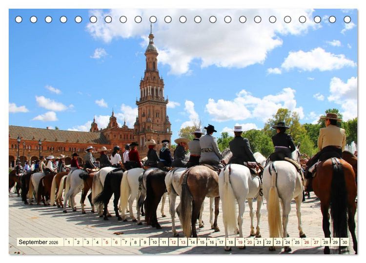 Produktbild: Idyllisches Andalusien (Tischkalender 2026 DIN A5 quer), CALVENDO Monatskalender