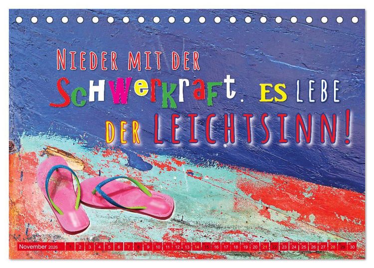 Produktbild: Die Pflicht ruft! Sag ihr, ich ruf zur&uuml;ck. (Tischkalender 2026 DIN A5 quer), CALVENDO Monatskalender