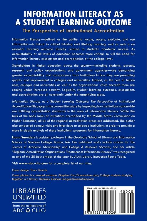 Produktbild: Information Literacy as a Student Learning Outcome