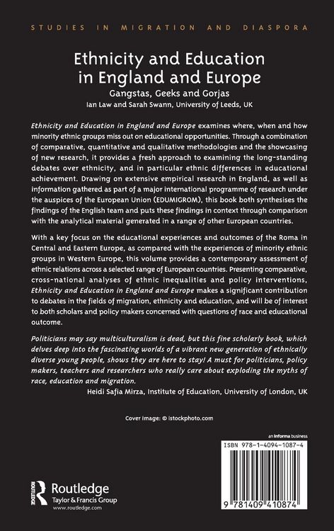 Produktbild: Ethnicity and Education in England and Europe