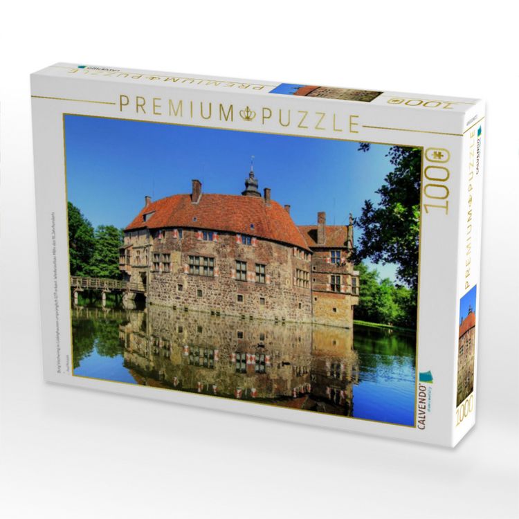 Produktbild: CALVENDO Puzzle Burg Vischering in L&uuml;dinghausen urspr&uuml;nglich 1271 erbaut. Wiederaufbau Mitte des 16.Jahrhunderts | 1000 Teile Lege-Gr&ouml;&szlig;e 64x48cm Foto-Puzzle f&uuml;r gl&uuml;ckliche Stunden