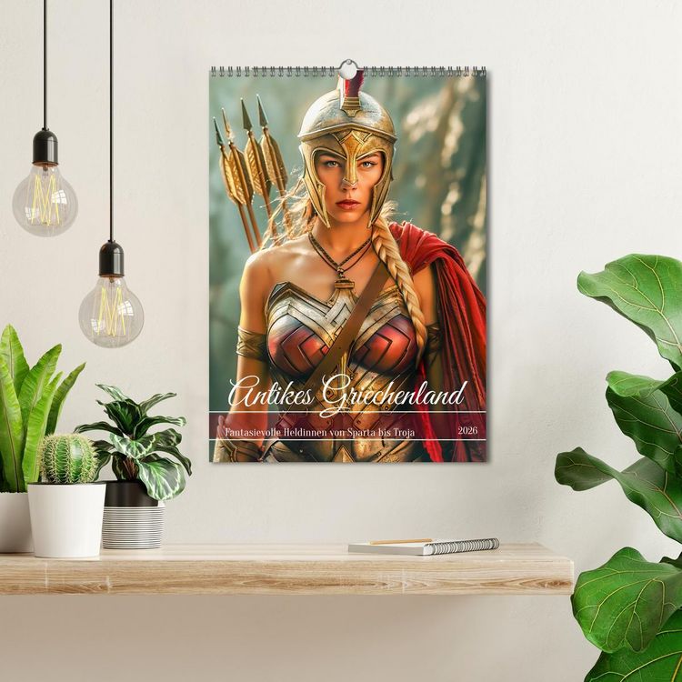 Produktbild: Antikes Griechenland - Fantasievolle Heldinnen von Sparta bis Troja (Wandkalender 2026 DIN A3 hoch), CALVENDO Monatskalender