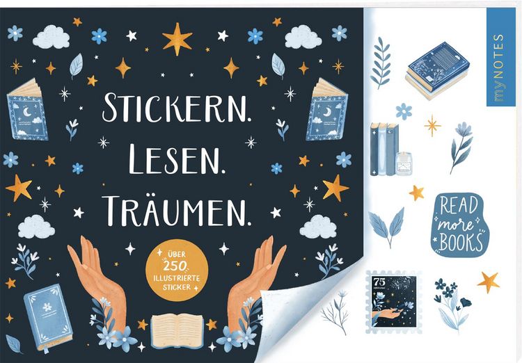 Produktbild: myNOTES Papeterie: Stickern. Lesen. Tr&auml;umen.
