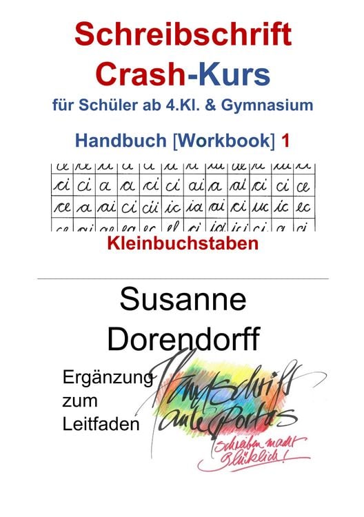 Produktbild: Schreibschrift Crash-Kurs Handbuch 1 - Kleinbuchstaben