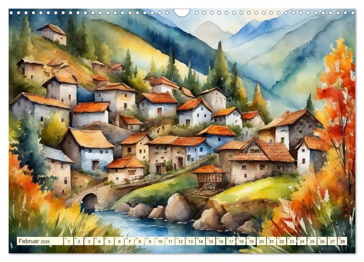 Produktbild: Sehnsucht Berge (Wandkalender 2026 DIN A3 quer), CALVENDO Monatskalender