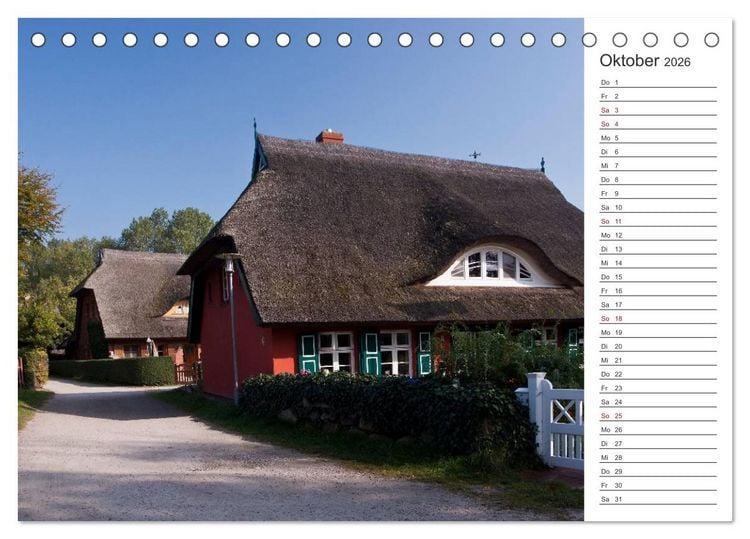 Produktbild: K&uuml;nstlerparadies Ahrenshoop (Tischkalender 2026 DIN A5 quer), CALVENDO Monatskalender