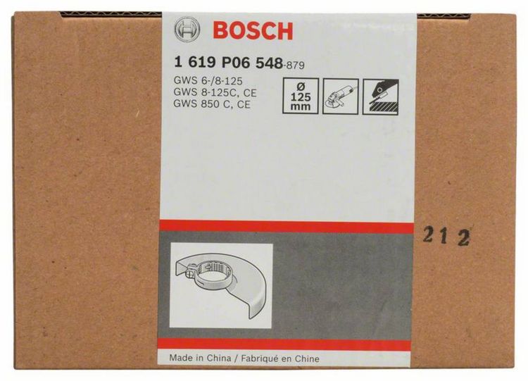 Produktbild: Schutzhaube ohne Deckblech, 125 mm, Schraubverschluss mit Codierung Bosch Accessories 1619P06548 Durchmesser 125 mm