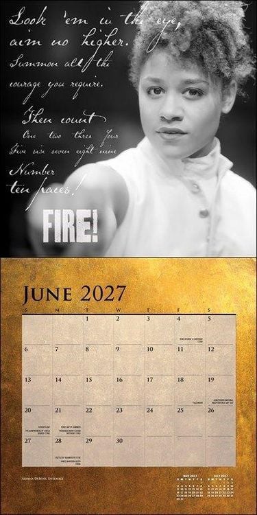 Produktbild: Hamilton: An American Musical &ndash; Ein amerikanisches Musical 2027 &ndash; Monatskalender