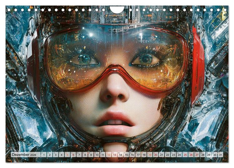 Produktbild: Fantasie Welten - Science Fiction (Wandkalender 2026 DIN A4 quer), CALVENDO Monatskalender