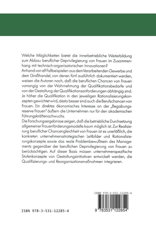 Produktbild: Innerbetriebliche Qualifizierung von Frauen