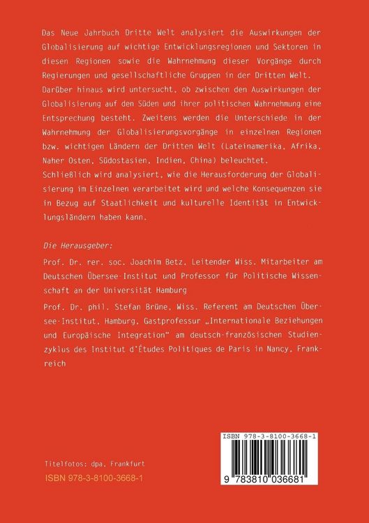 Produktbild: Neues Jahrbuch Dritte Welt