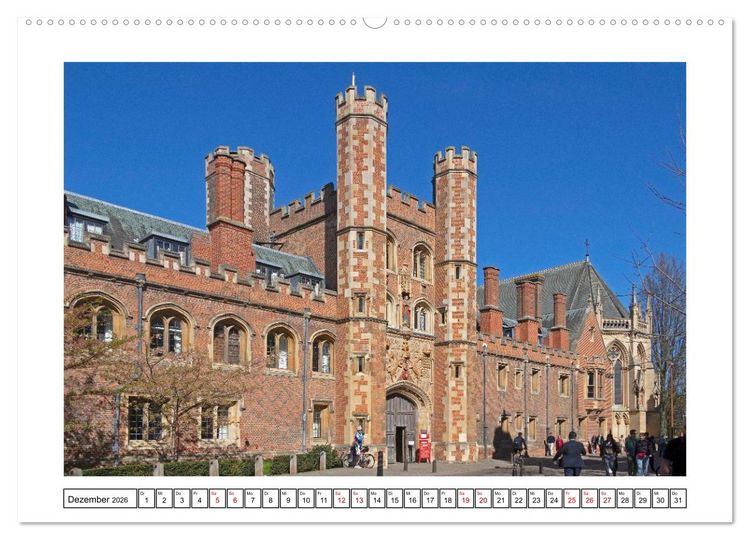 Produktbild: Sehenswertes in Oxford und Cambridge (hochwertiger Premium Wandkalender 2026 DIN A2 quer), Kunstdruck in Hochglanz