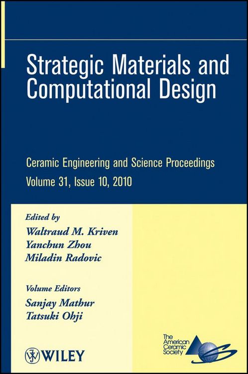 Produktbild: Strategic Materials and Computational Design, Volume 31, Issue 10