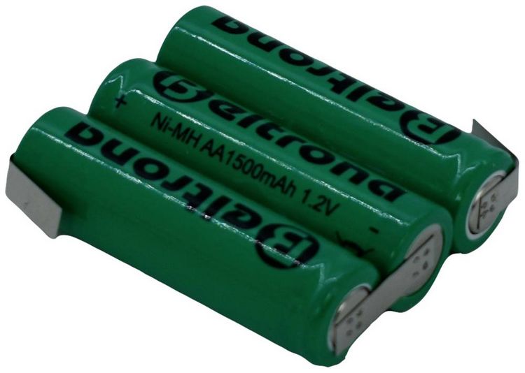 Produktbild: Beltrona 3AA1500 Akkupack 3x Mignon (AA) Z-L&ouml;tfahne NiMH 3.6V 1500 mAh