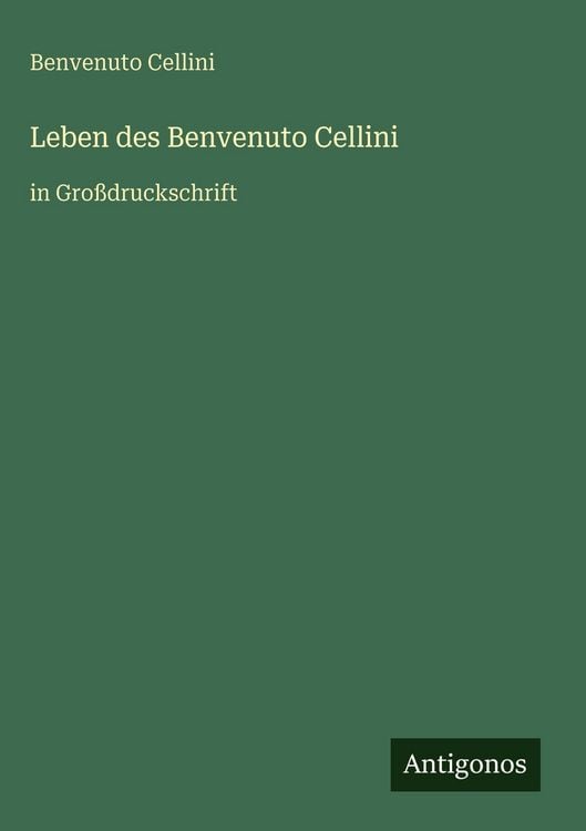 Produktbild: Leben des Benvenuto Cellini