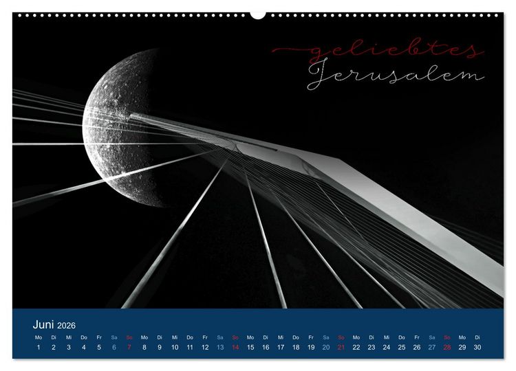 Produktbild: Geliebtes Jerusalem (Wandkalender 2026 DIN A2 quer), CALVENDO Monatskalender