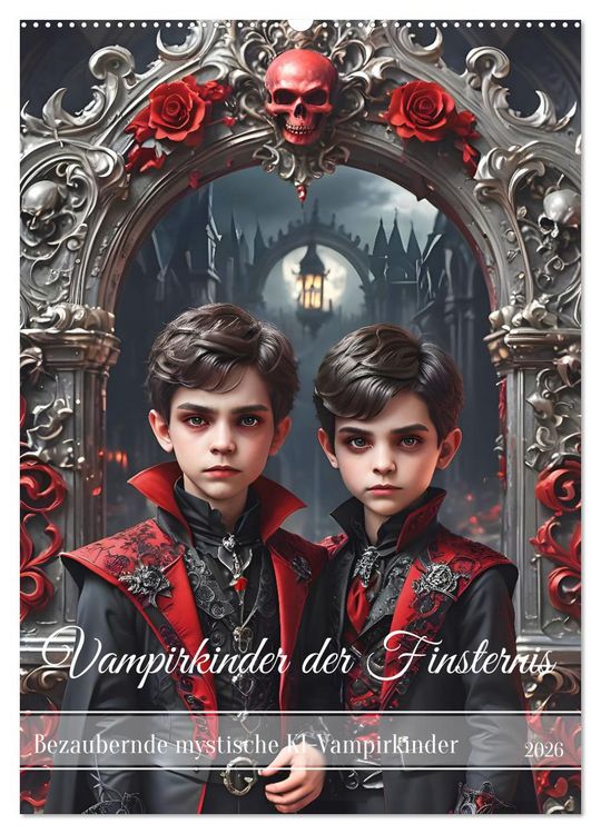 Produktbild: Vampirkinder der Finsternis (Wandkalender 2026 DIN A2 hoch), CALVENDO Monatskalender