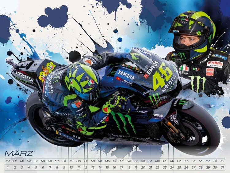 Produktbild: Rossi - eine Legende Artwork Edition Kalender 2027