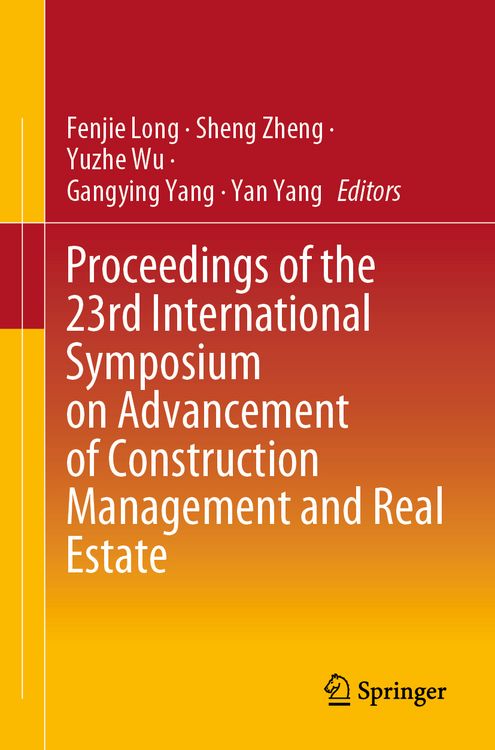 Produktbild: Proceedings of the 23rd International Symposium on Advancement of Construction Management and Real Estate