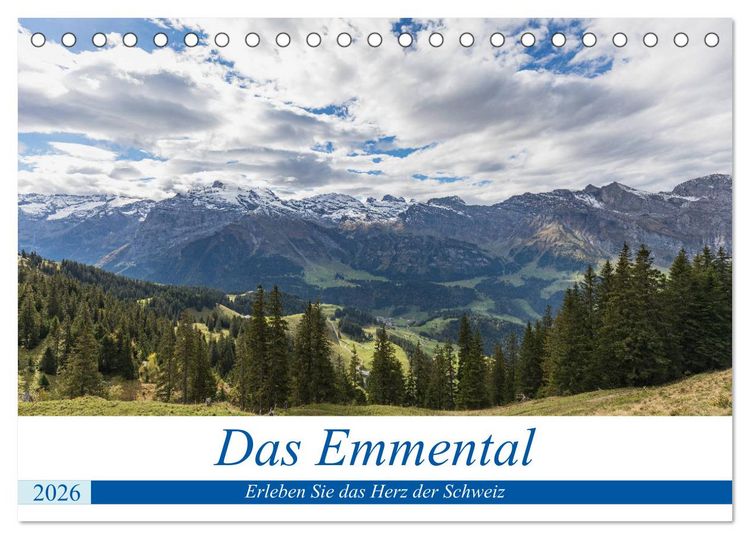 Produktbild: Das Emmental (Tischkalender 2026 DIN A5 quer), CALVENDO Monatskalender