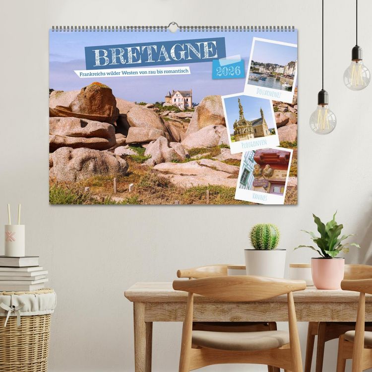 Produktbild: Bretagne. Frankreichs wilder Westen von rau bis romantisch (Wandkalender 2026 DIN A2 quer), CALVENDO Monatskalender