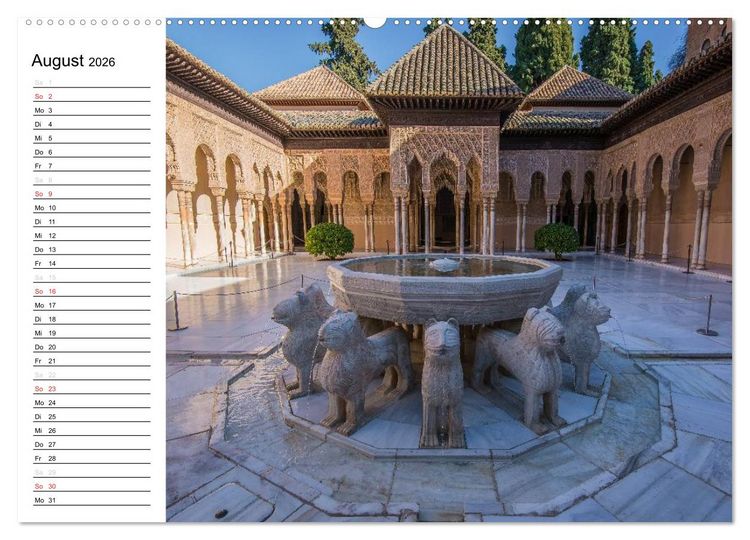 Produktbild: Andalusien (Wandkalender 2026 DIN A2 quer), CALVENDO Monatskalender