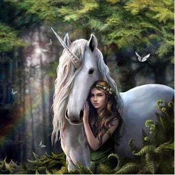 Produktbild: Craft Buddy PBN5050E - Paint by Numbers, Forest Maiden, 50x50 cm