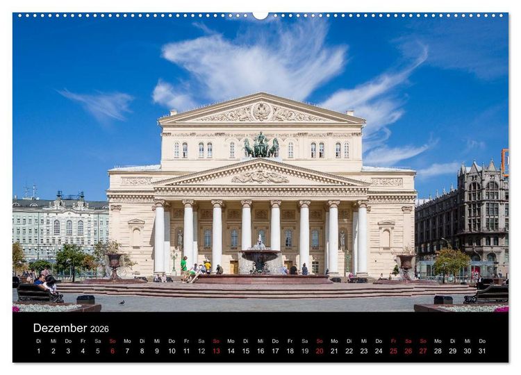 Produktbild: Moskau 2026 (Wandkalender 2026 DIN A2 quer), CALVENDO Monatskalender