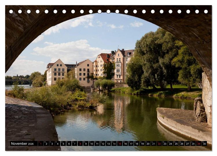 Produktbild: Regensburg - Bayern (Tischkalender 2026 DIN A5 quer), CALVENDO Monatskalender