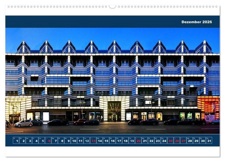 Produktbild: Berlin Fassade (hochwertiger Premium Wandkalender 2026 DIN A2 quer), Kunstdruck in Hochglanz