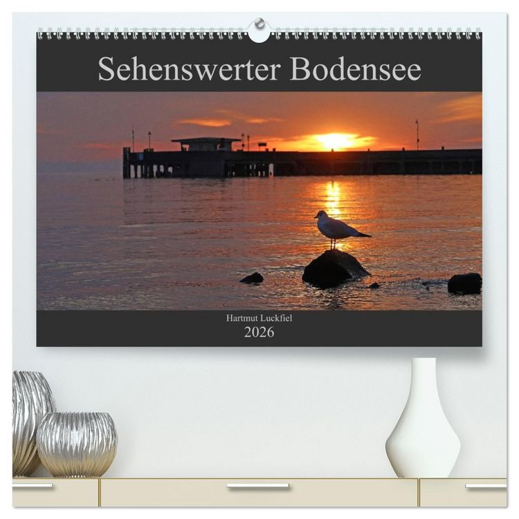 Produktbild: Sehenswerter Bodensee (hochwertiger Premium Wandkalender 2026 DIN A2 quer), Kunstdruck in Hochglanz