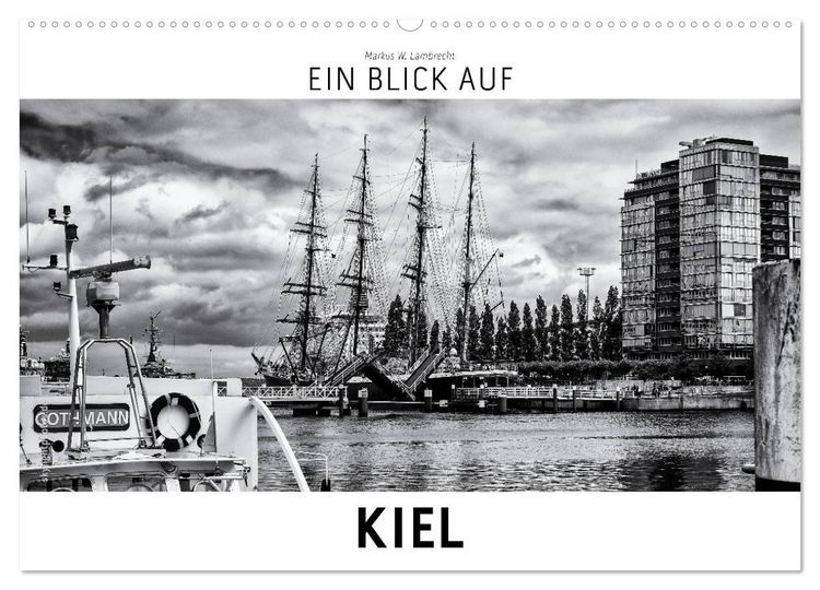Produktbild: Ein Blick auf Kiel (Wandkalender 2026 DIN A2 quer), CALVENDO Monatskalender