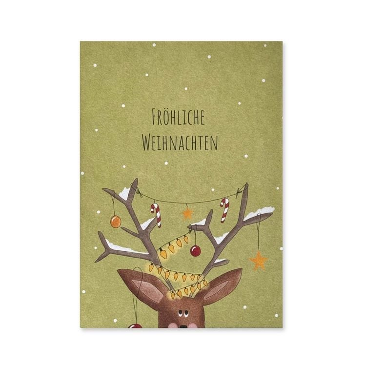 Produktbild: KEITCARDS Weihnachtskarten - handgezeichnete Postkarten, 6er Set
