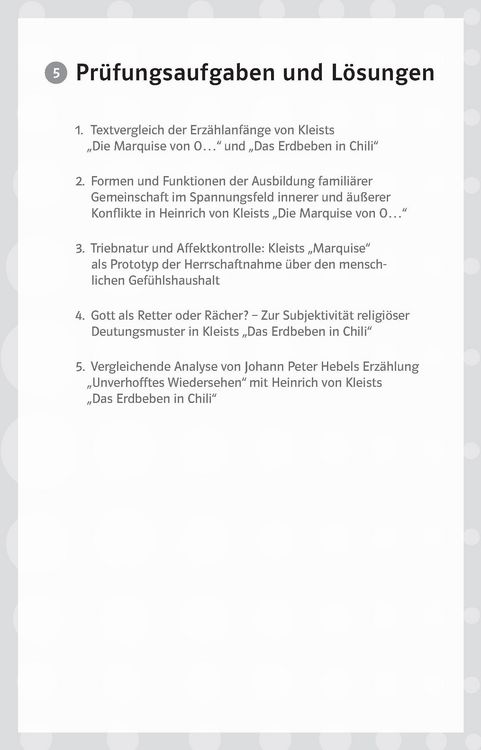 Produktbild: Klett Lekt&uuml;rehilfen Heinrich von Kleist, Die Marquise von O&hellip; Das Erdbeben in Chili