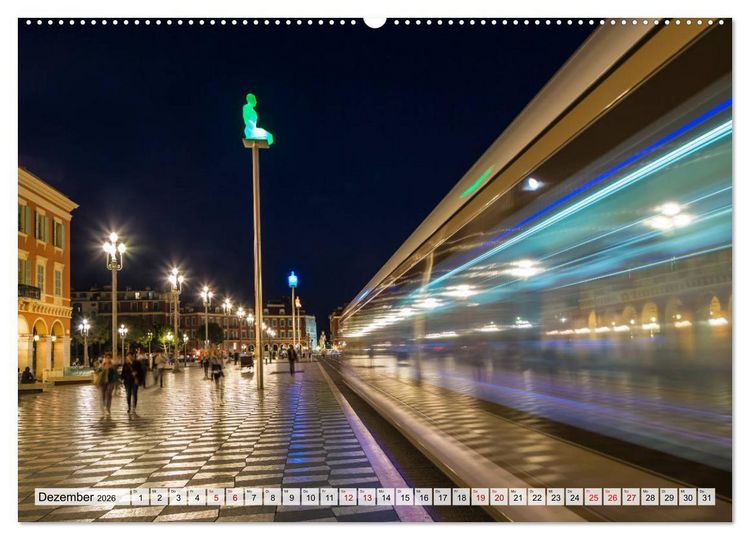 Produktbild: NIZZA Idyllische Impressionen (hochwertiger Premium Wandkalender 2026 DIN A2 quer), Kunstdruck in Hochglanz