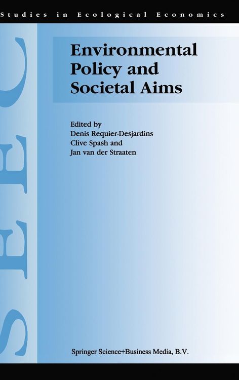 Produktbild: Environmental Policy and Societal Aims