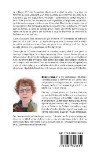 Produktbild: La conqu&ecirc;te d'un droit. Le suffrage f&eacute;minin en Suisse