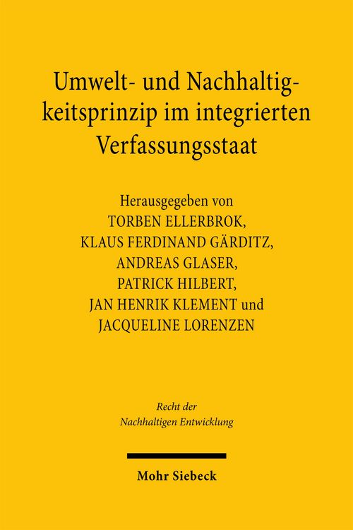 Produktbild: Umwelt- und Nachhaltigkeitsprinzip im integrierten Verfassungsstaat