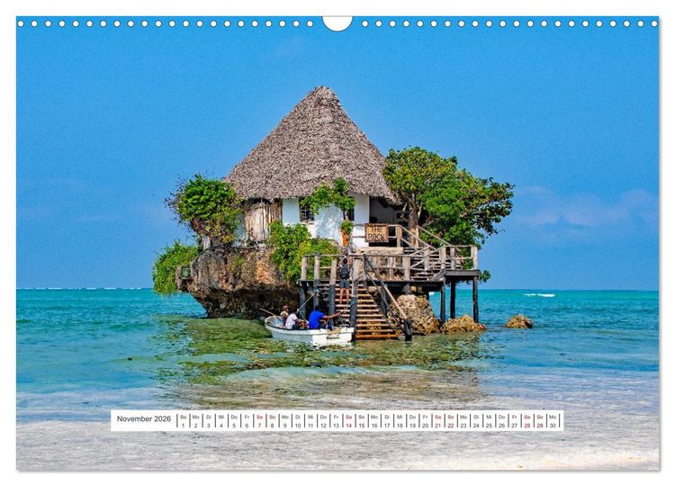 Produktbild: Sansibar - Sonne, Sand, Meer (Wandkalender 2026 DIN A3 quer), CALVENDO Monatskalender