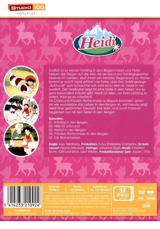 Produktbild: Heidi und ihre Tiere in den Bergen