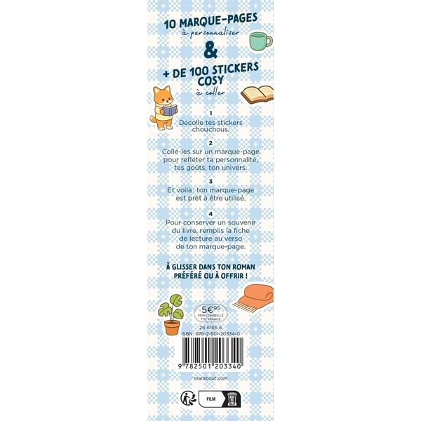 Produktbild: Mes marque page stickers - cosy