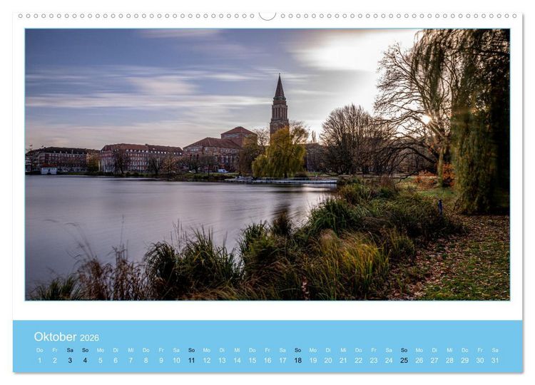 Produktbild: Kiel: Maritime Impressionen (Wandkalender 2026 DIN A2 quer), CALVENDO Monatskalender