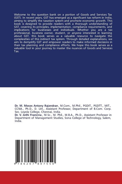 Produktbild: Question Bank on Goods and Services Tax
