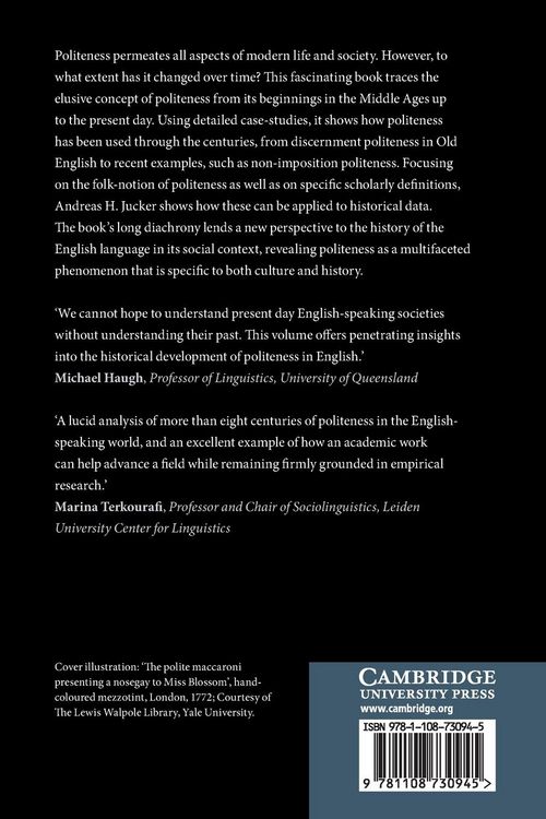 Produktbild: Politeness in the History of English