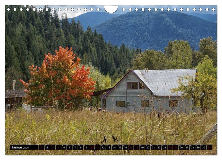 Produktbild: Kanadas British Columbia - Herbstzeit (Wandkalender 2026 DIN A4 quer), CALVENDO Monatskalender