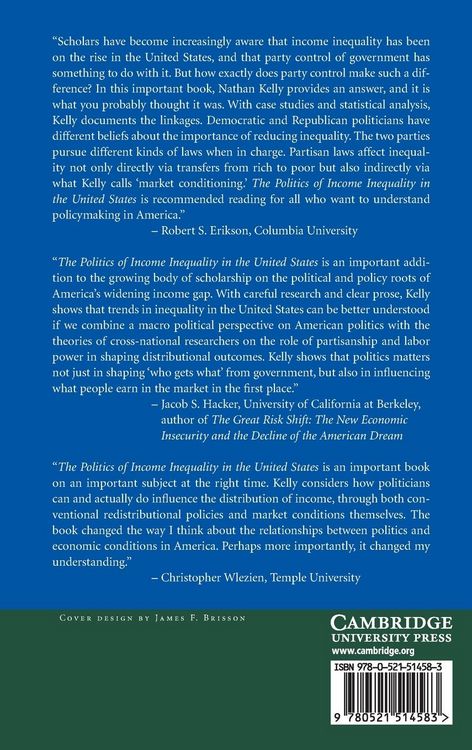 Produktbild: The Politics of Income Inequality in the United States